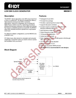 MK5811S datasheet  